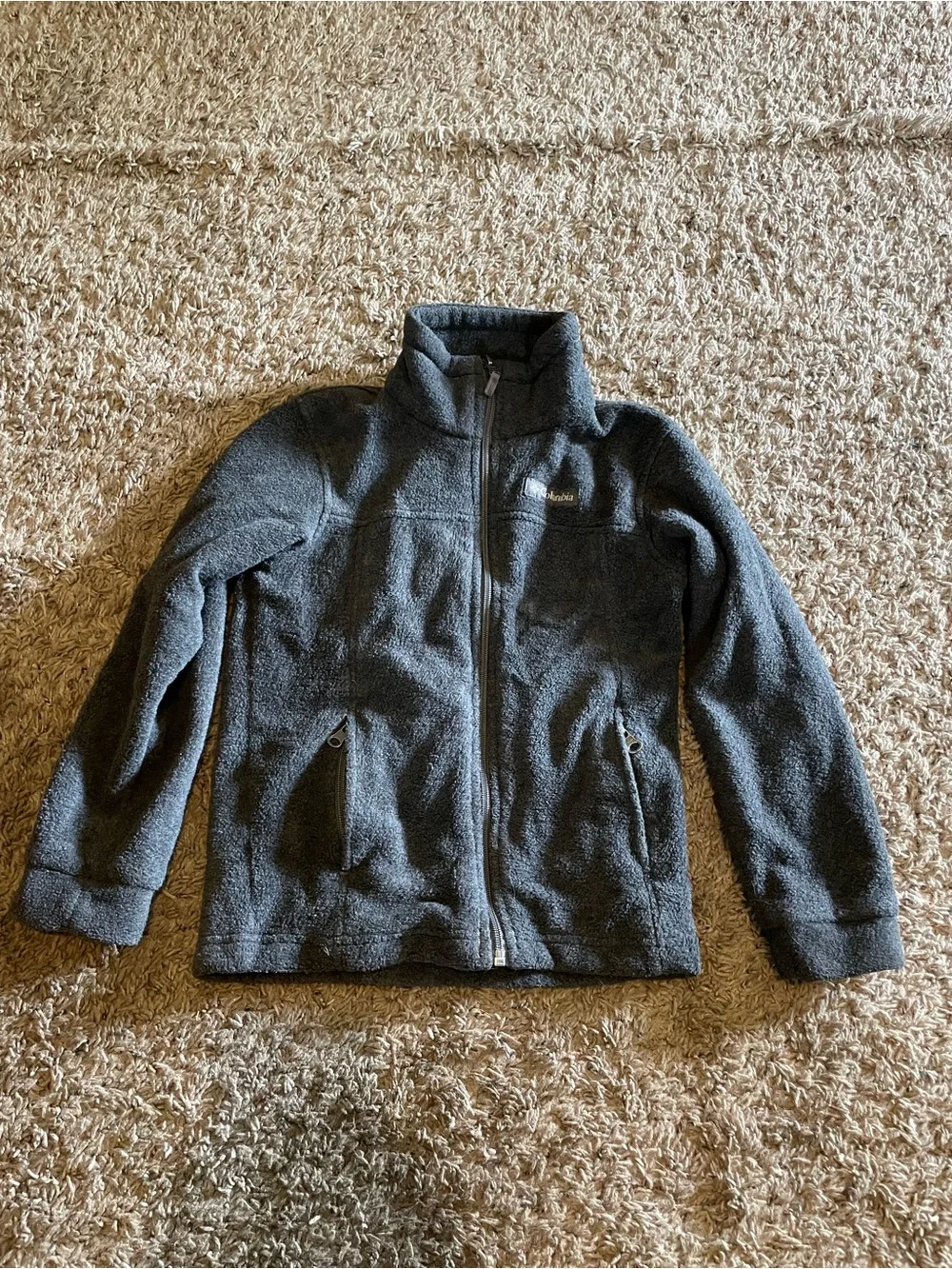 Columbia Gray Zip Up Jacket Boys Size XS